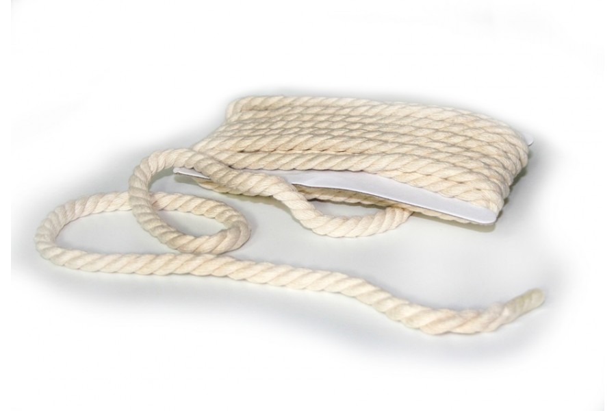 Kordel  Baumwolle ecru 10mm breit
